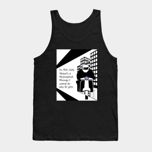 In The City BW Tank Top by SiSuSiSu